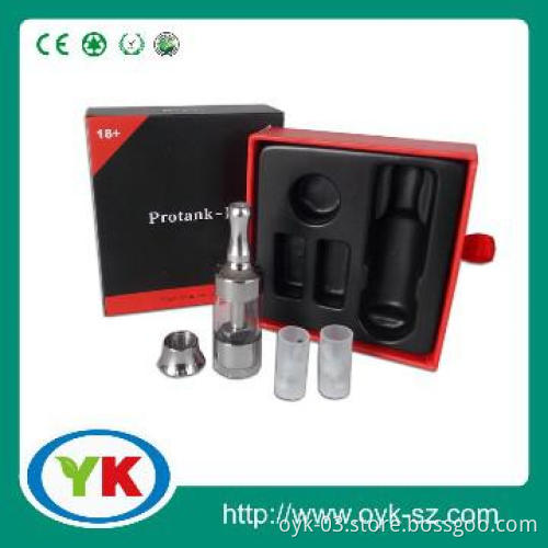 Glass Protank 2 with paper box cigar, electronic cigarette